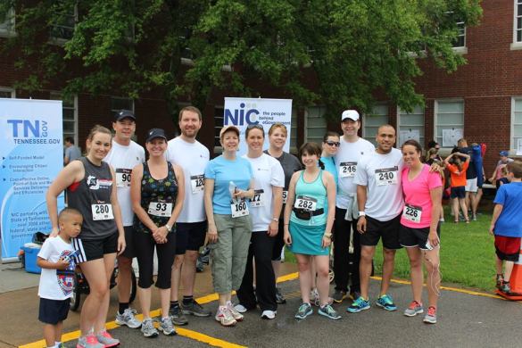 NIC team at the Law Enforcement Memorial 5k