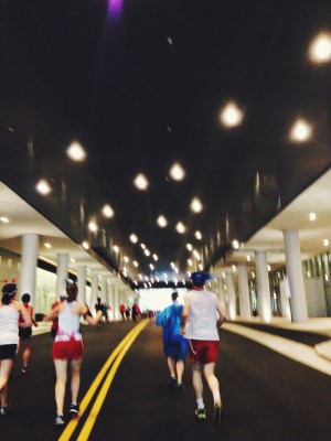 running through music city center