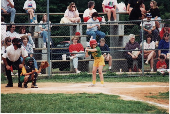 batting in softball