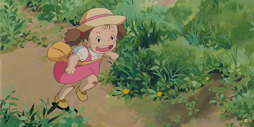 mei running in my neighbor totoro