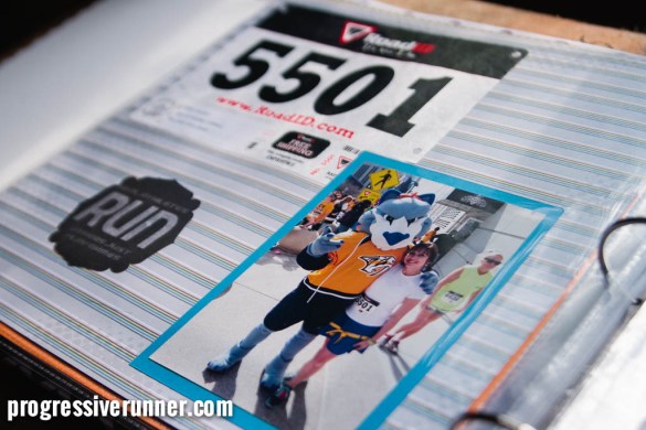 race bib scrapbook