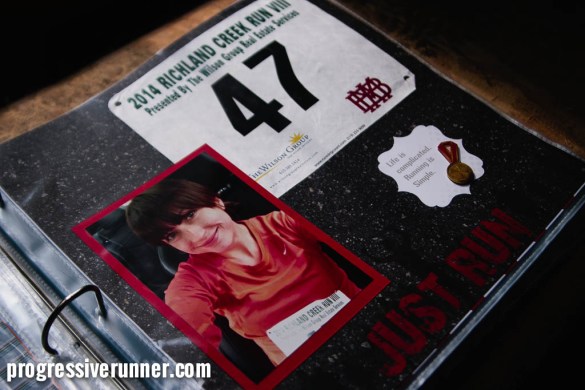 race bib scrapbooking