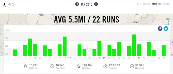 January mileage