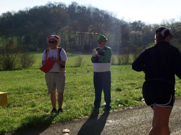 mario themed water stop